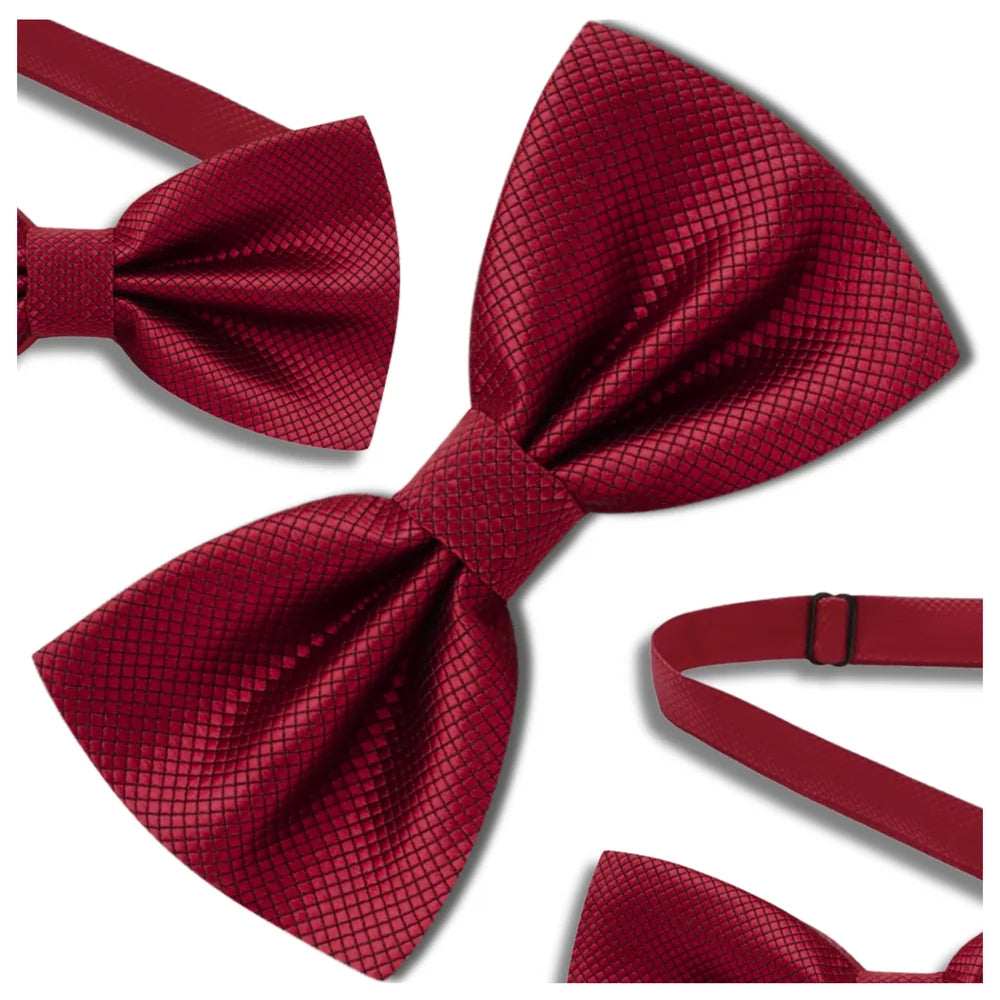 Vīriešu bordo krāsas tauriņš, regulējams, elegants