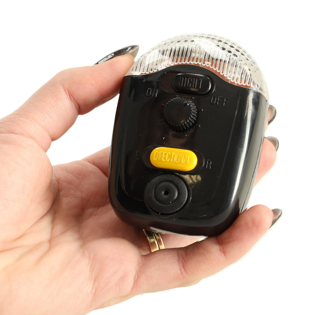 Velosipēda lukturi ar pagrieziena rādītājiem un skaņas signālu, 2 režīmi, komplekts