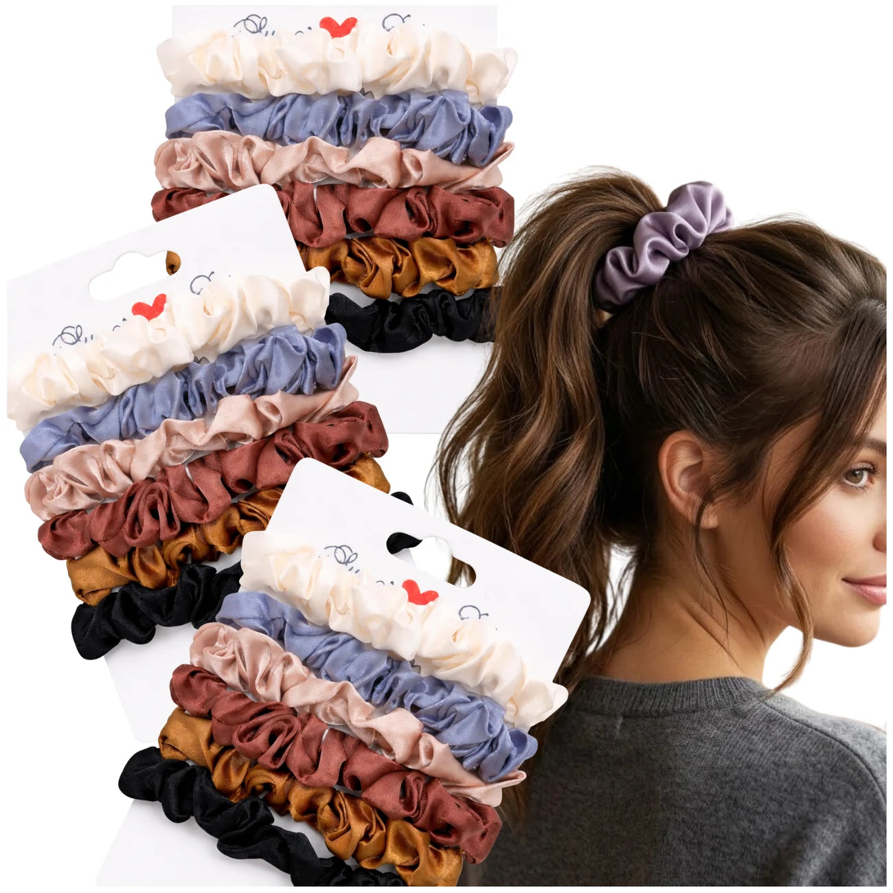 18 gab. satīna matu gumijas, krāsu mikss