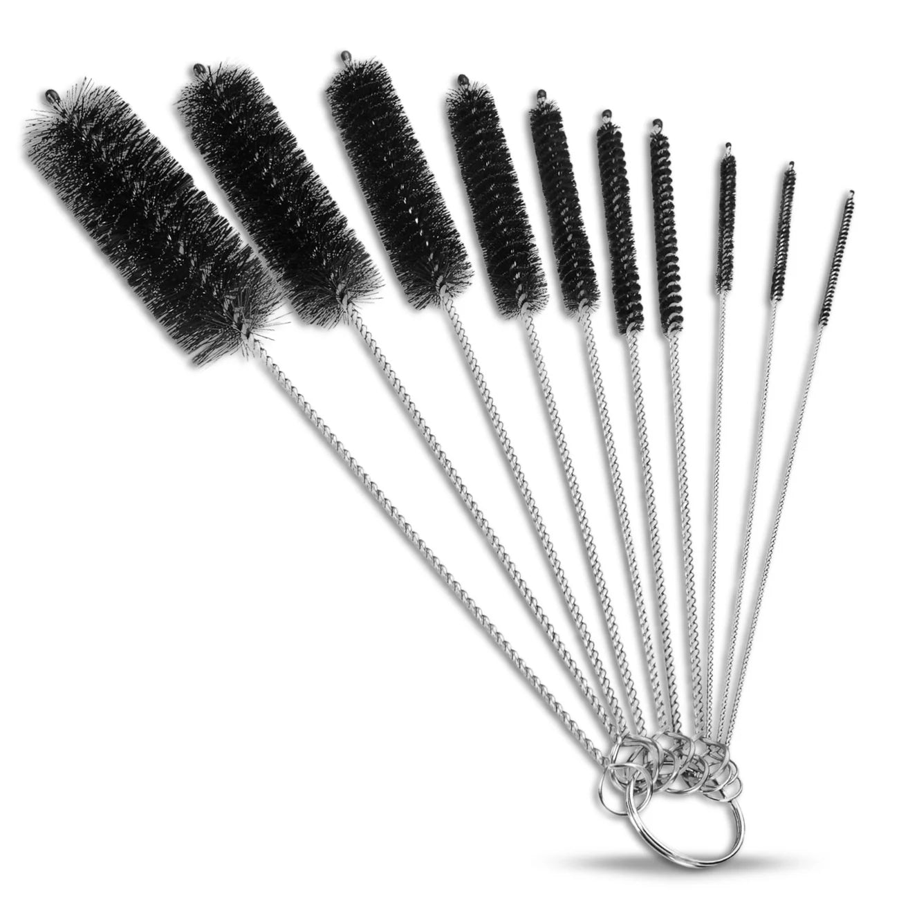 Cauruļu un kanālu tīrīšanas birstes komplekts, 10 gab.