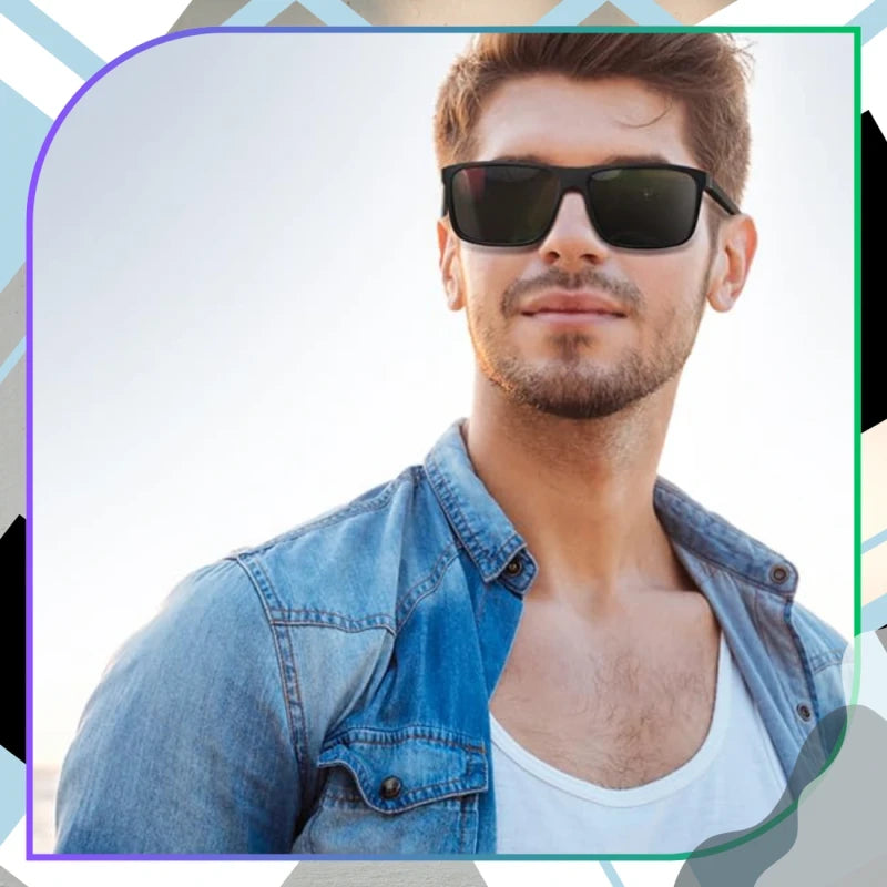 Vīriešu saulesbrilles V88BL, melnas