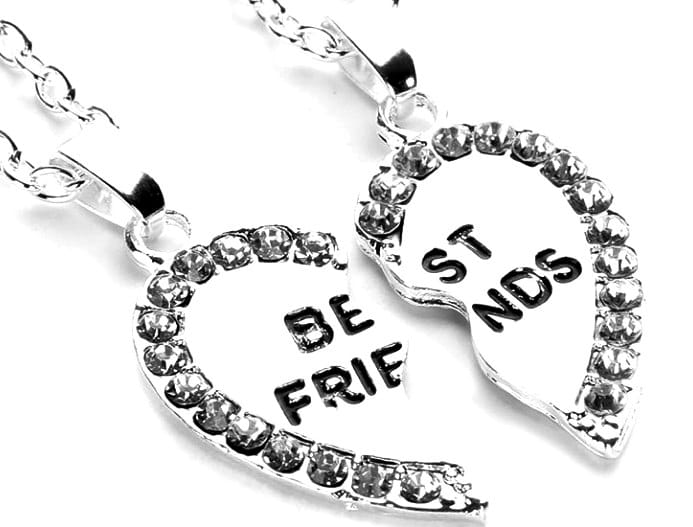 Kaklarotas "Labākie draugi" - sudrabs/zelts (2 gab.)