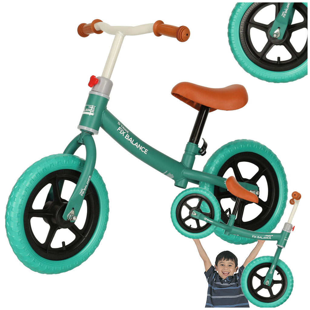 Līdzsvara velosipēds Trike Fix, īpaši viegls, tirkīza krāsā