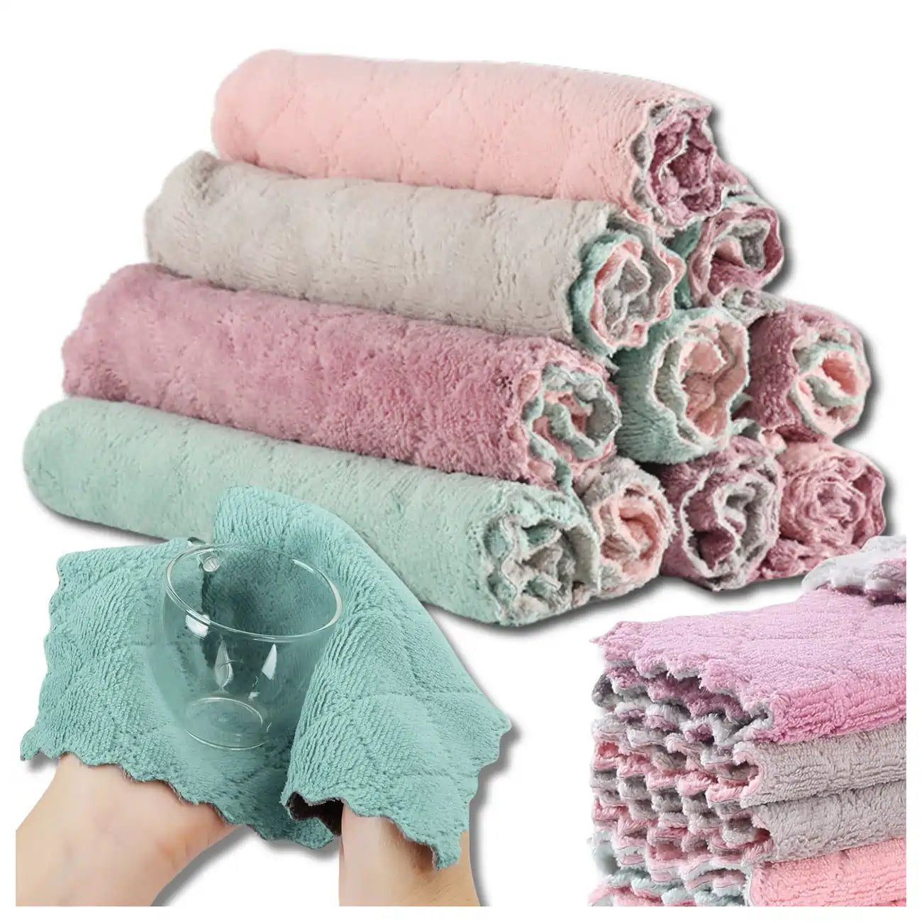 Mikrošķiedras lupatiņas, 10 gab., 30 cm N382