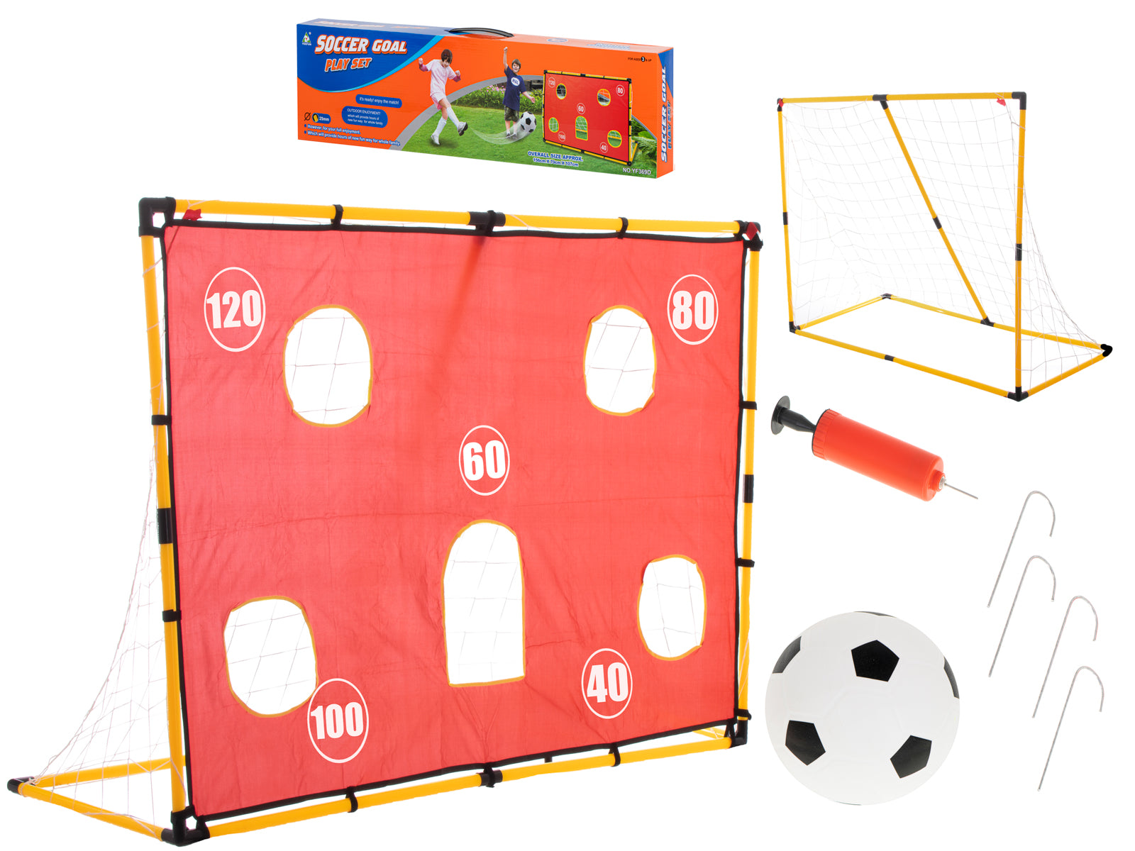 Futbola vārti bērniem + bumba T7 N223