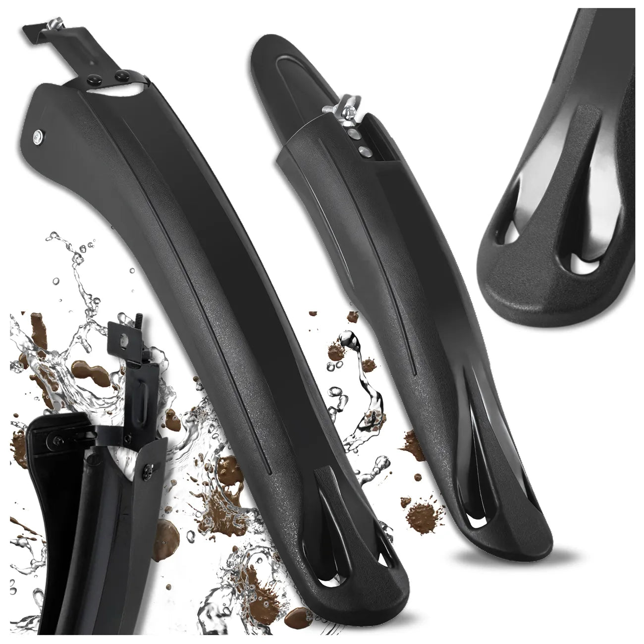 Velosipēda dubļu sargu komplekts MTB, ABS plastmasa