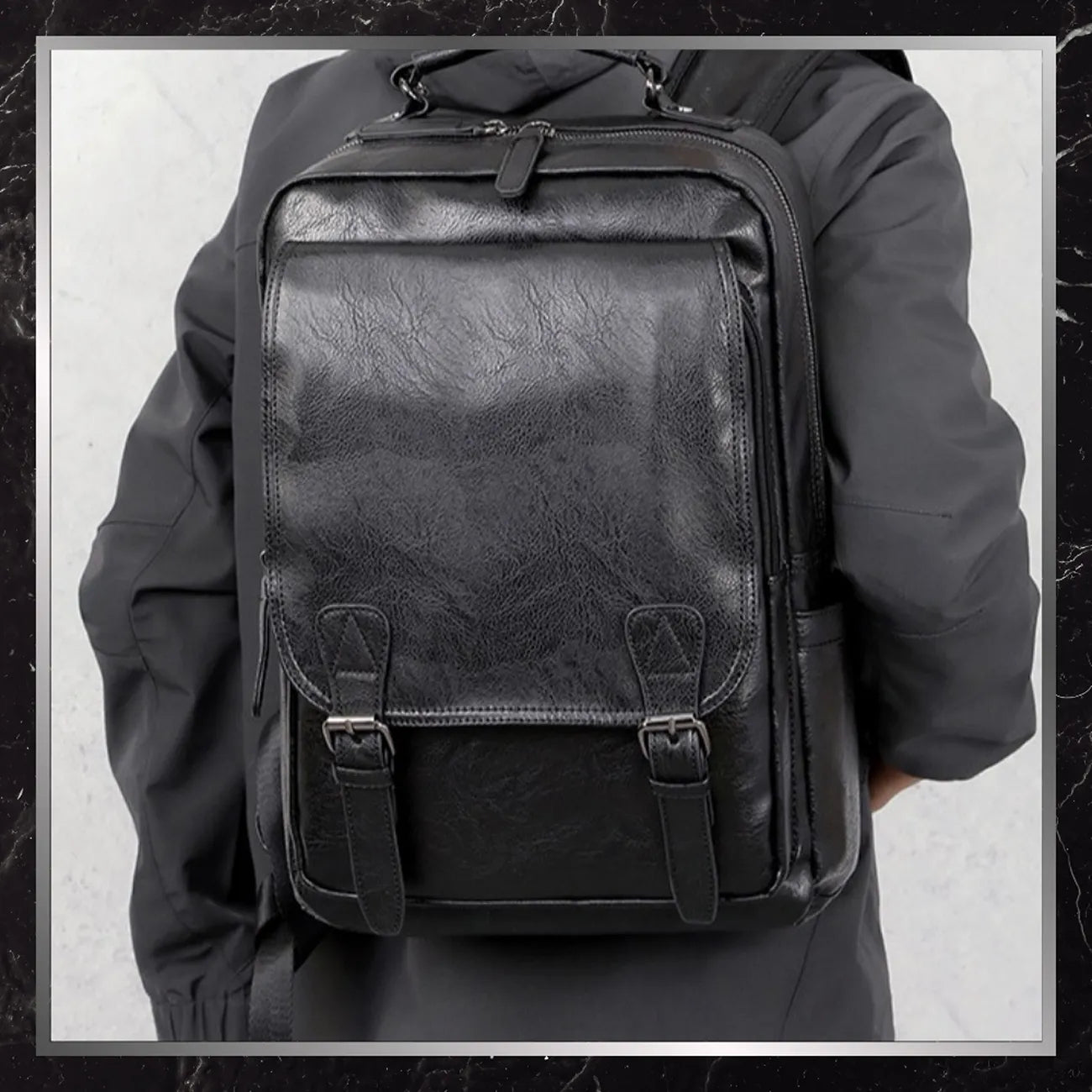 Mugursoma BAD&BAGS, melna