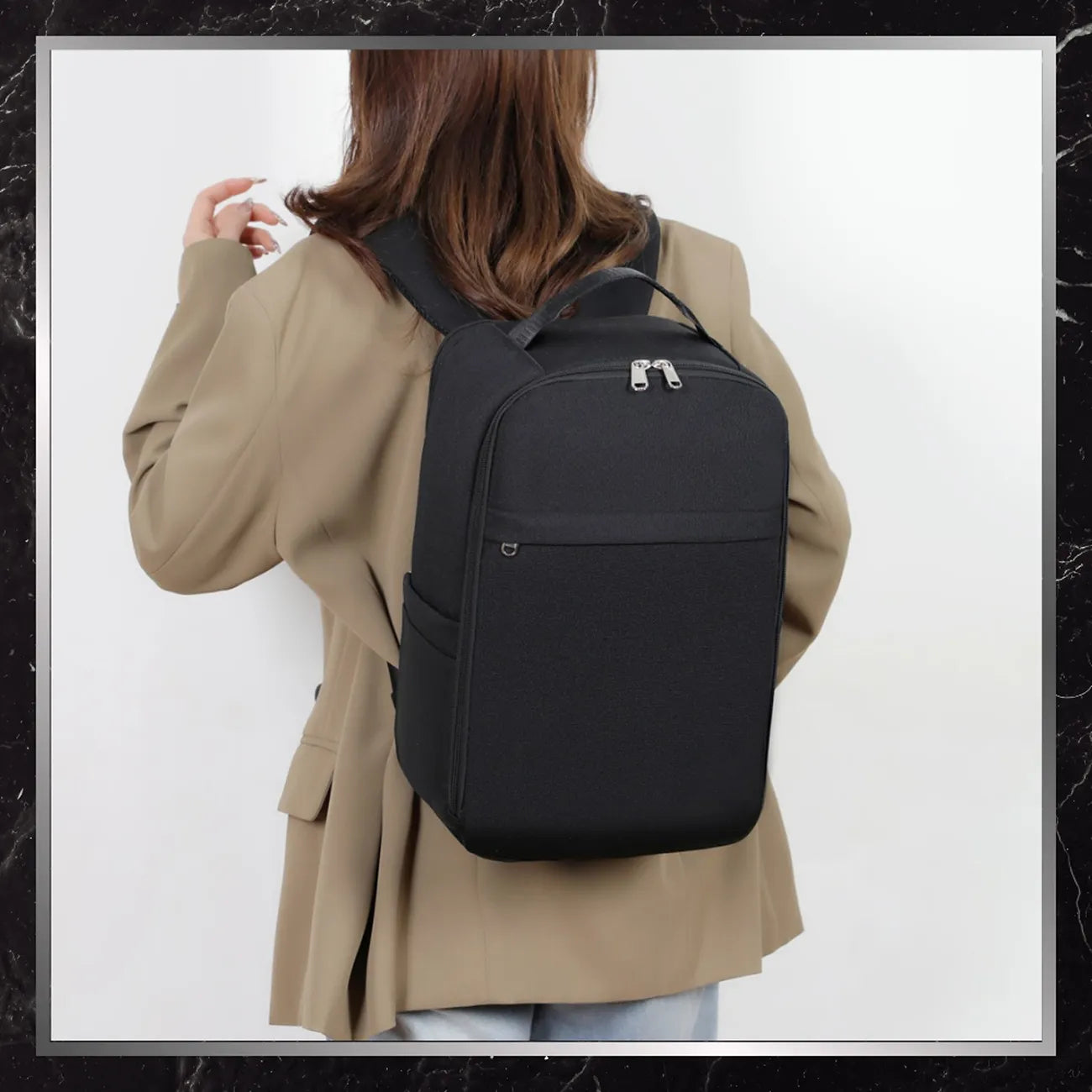 Ceļojumu mugursoma BAD&BAGS, melna, ūdensnecaurlaidīga