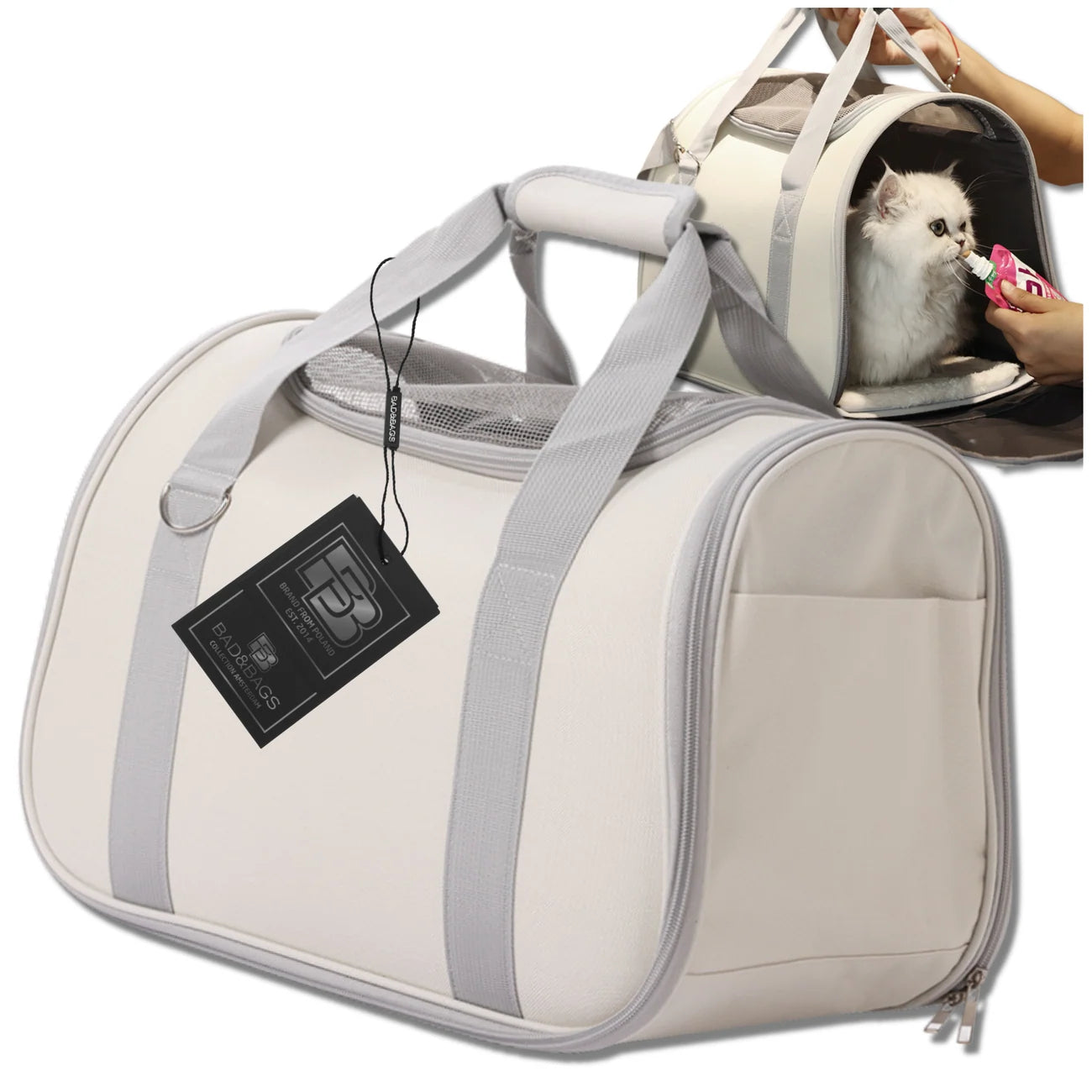 Mājdzīvnieku transportēšanas soma BAD&BAGS, bēša