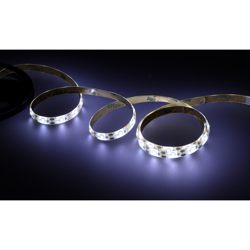 Ūdensizturīga LED lente ar kustības sensoru, 1 m, 59 gaismas diodes, vēsi balta, USB baterija