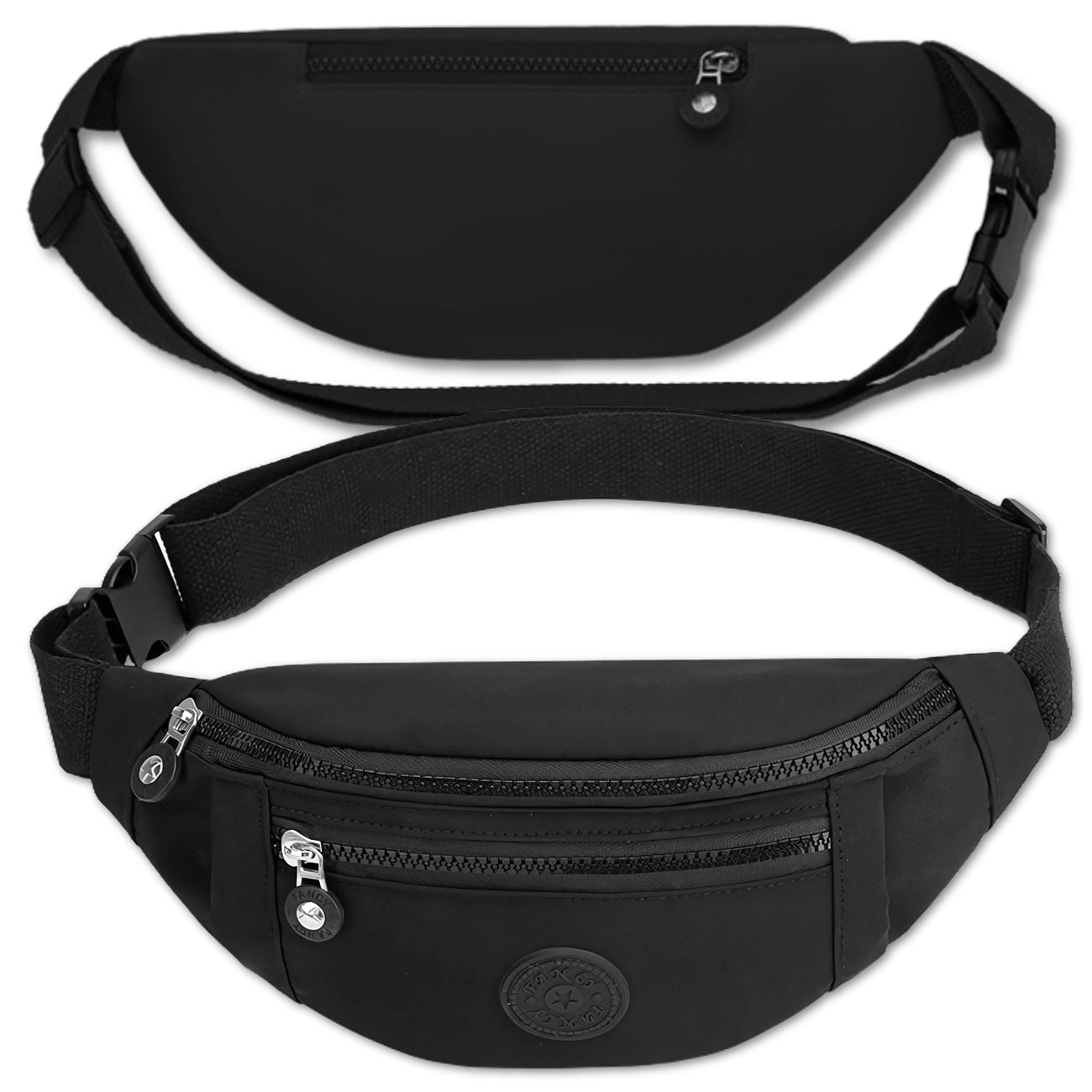 Vandeniui atspari juosmens rankinė, juoda, Oxford D28