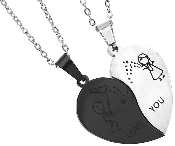 Kaklarotas pāriem "LABĀKIE DRAUGI", ķirurģiskais tērauds (2 gab.)