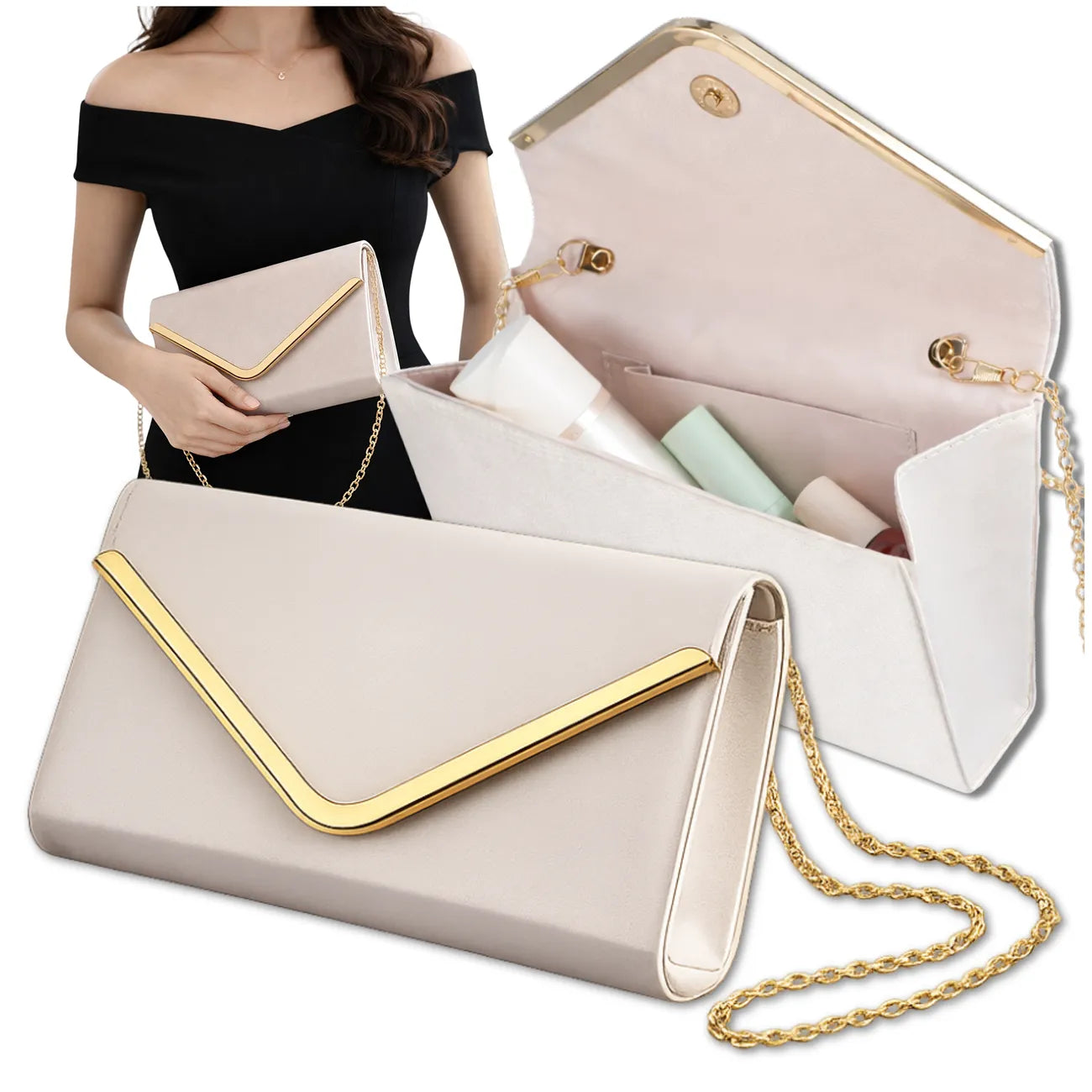 Vakarinė delninė-kopertinė smėlio spalvos 22 cm D36