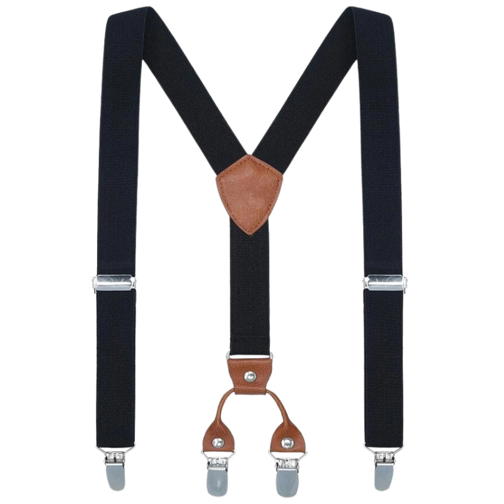 Melnas elastīgas vīriešu bikšturi