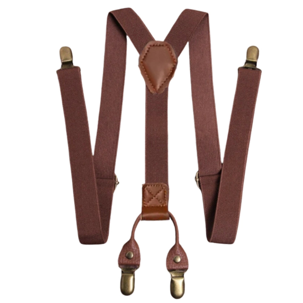 Brūni elastīgi vīriešu bikšturi