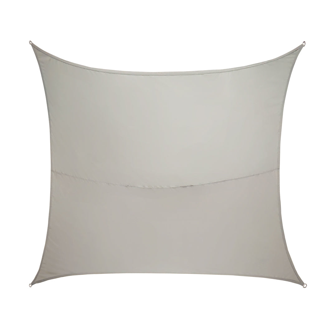 Ūdensizturīga taisnstūra pelēka dārza terases nojume 4x3m