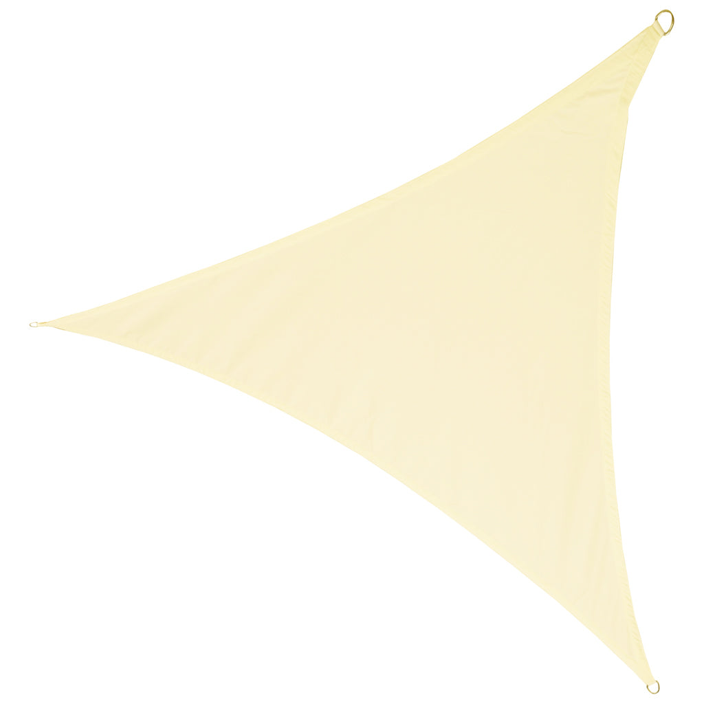 Ūdensizturīgs trīsstūrveida bēšs 4x4x4m dārza terases saulessargs