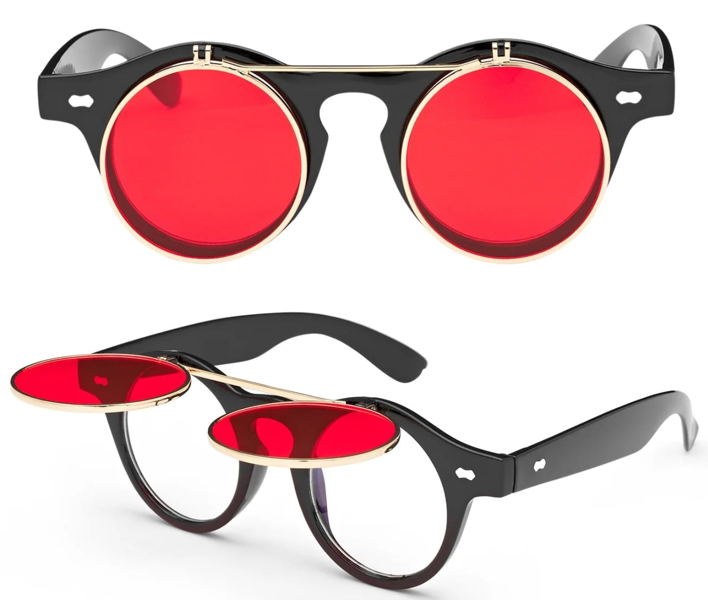 Saulesbrilles, apaļas, retro stila