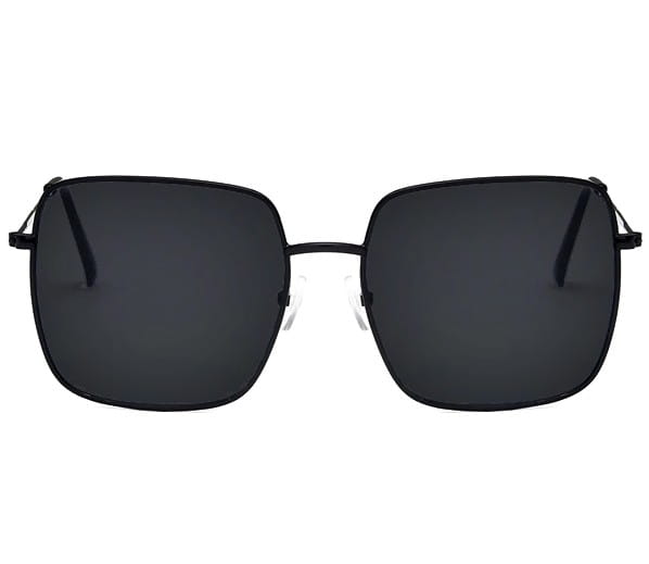 Saulesbrilles, lielas kvadrātveida, melnas