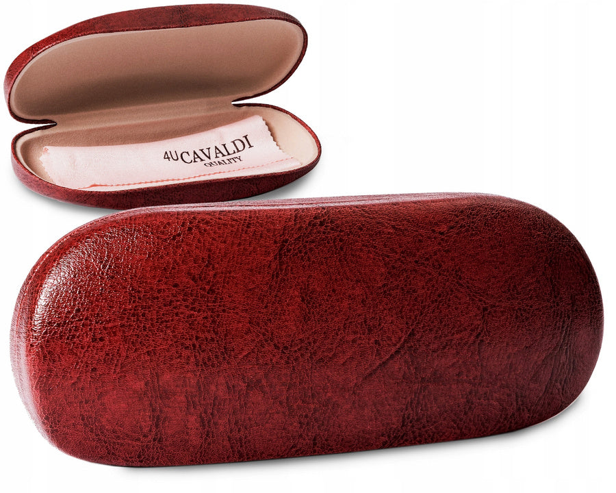 Briļļu maciņš Cavaldi, sarkans