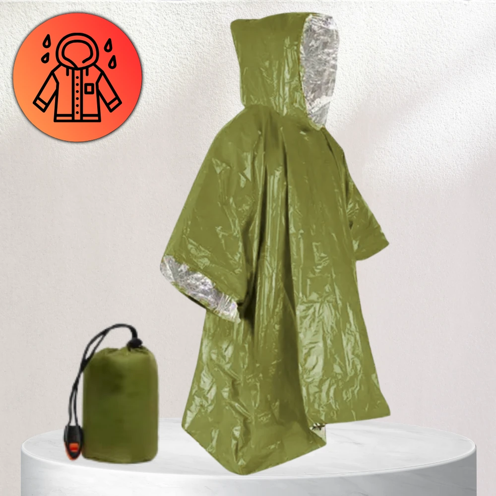 Lietusmētelis C6, zaļš