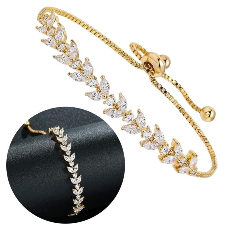 Sieviešu rokassprādze C1, zelta krāsā