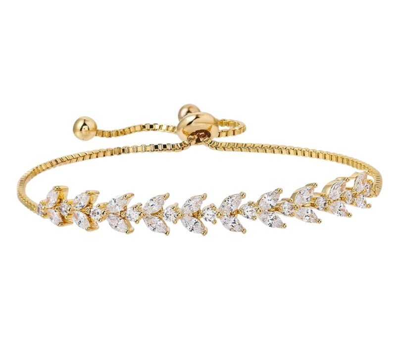 Sieviešu rokassprādze C1, zelta krāsā