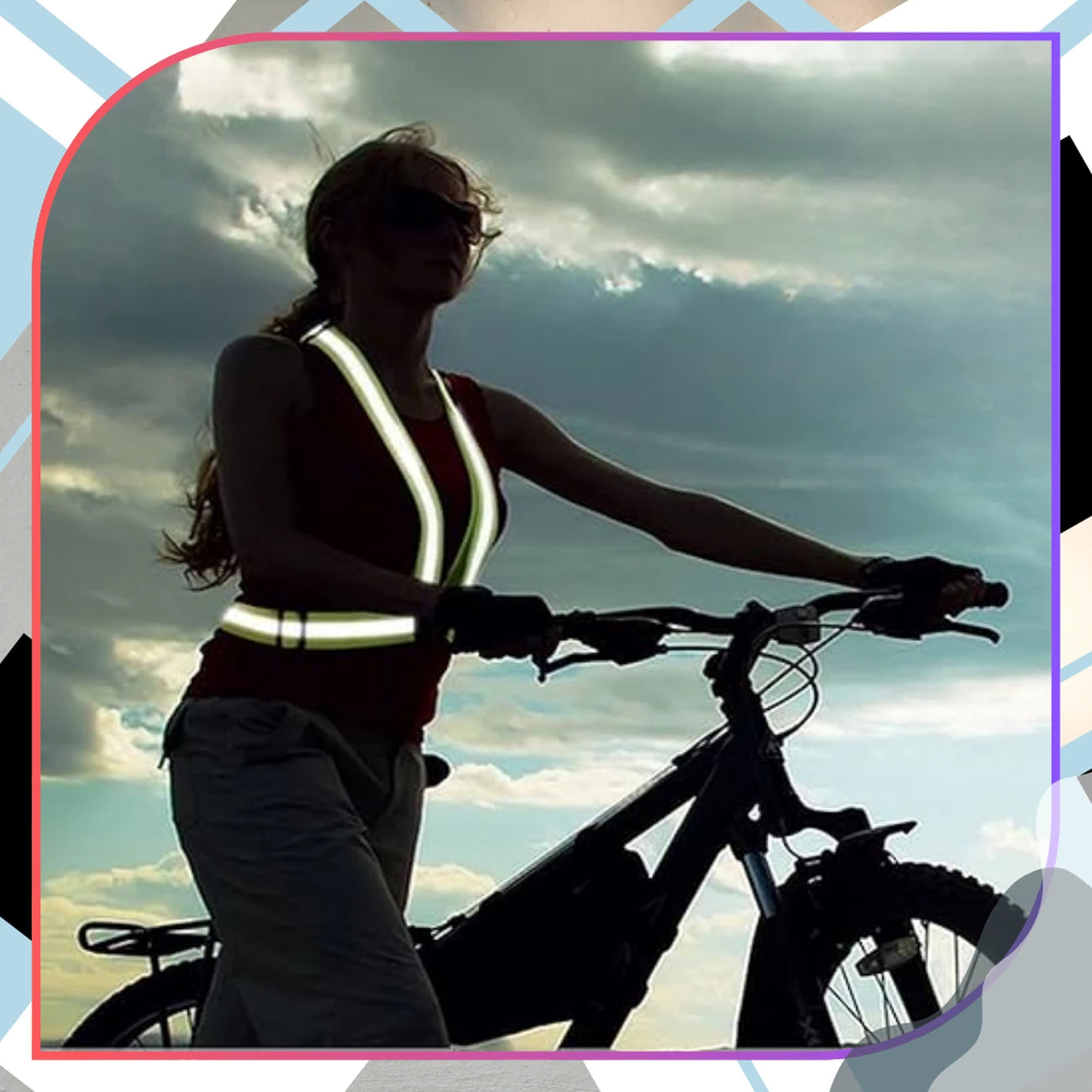 Atstarojoša veste skriešanai un riteņbraukšanai