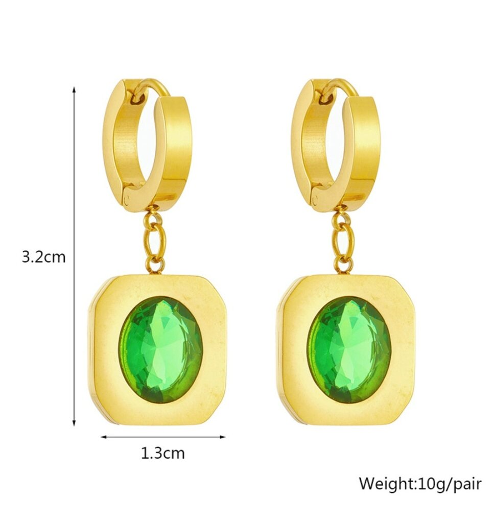 Sieviešu auskari B8, zelta krāsā