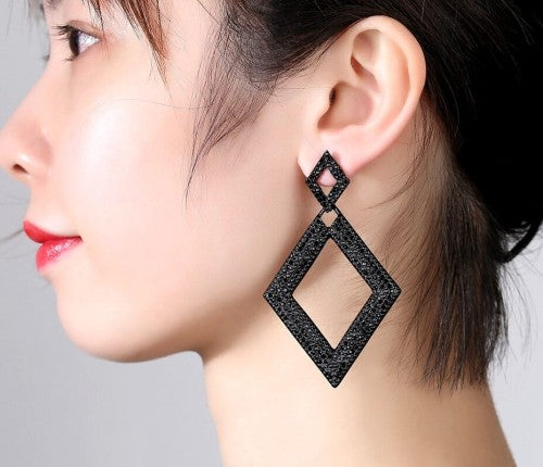 Auskari sievietēm Y42 melni