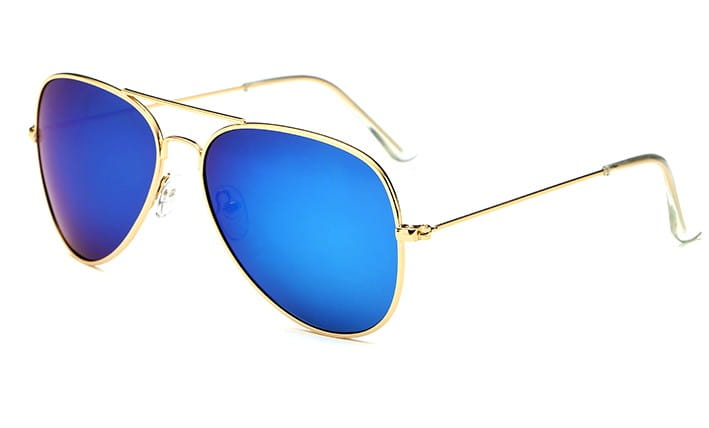 Aviator saulesbrilles, spoguļstikla