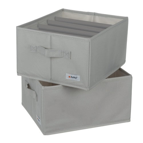 Uzglabāšanas kaste ar nodalījumiem Ruhhy 2 gab., F22, 33 x 27 x 17 cm
