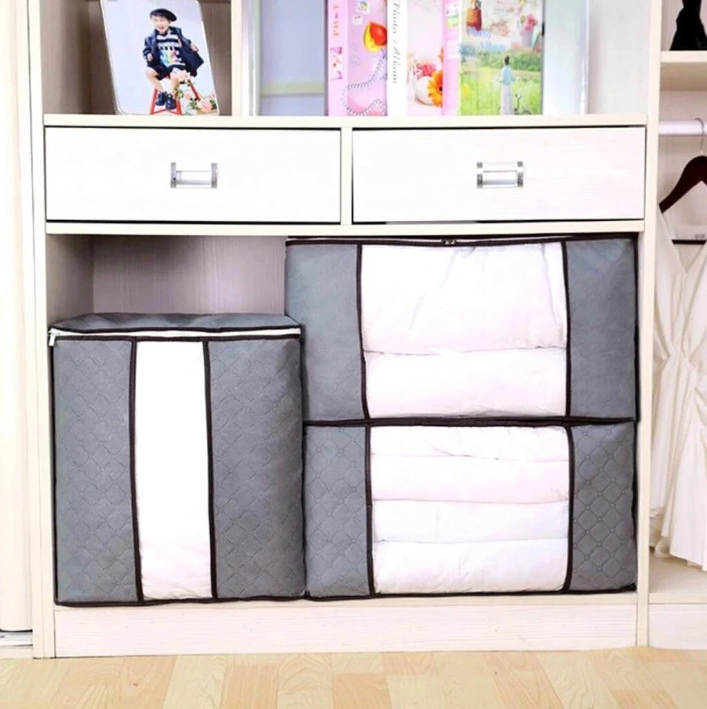 Gultasveļas komplekti, 2 gab., 50x47x28 cm, pelēki