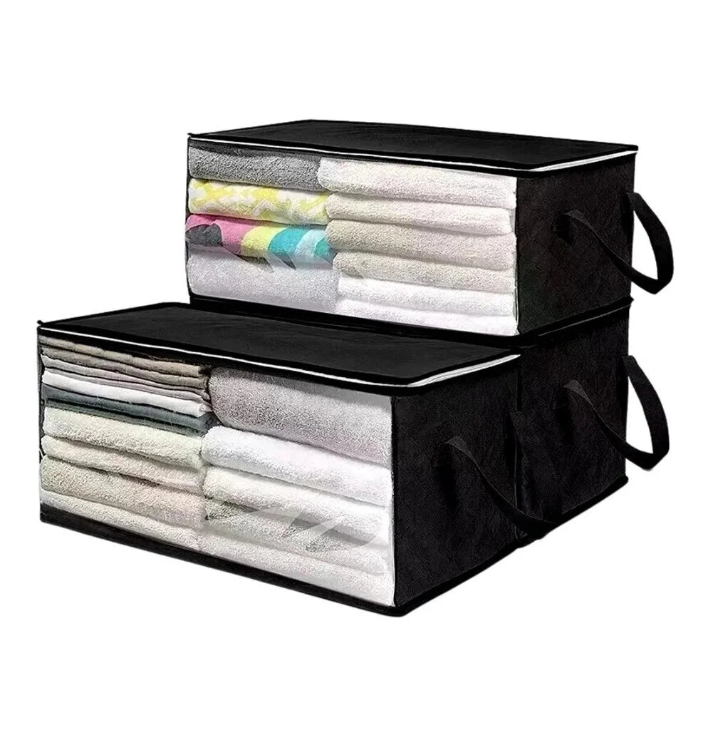 Gultasveļas komplekti, 2 gab., 58x30x31 cm, melni