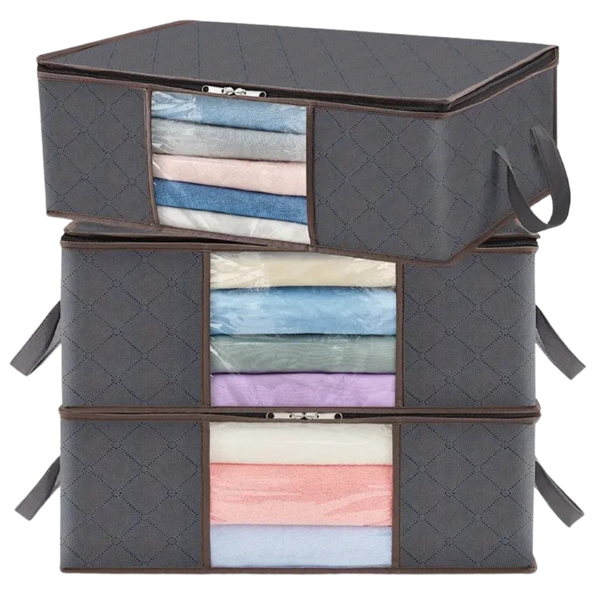 Gultasveļas komplekti 3 gab. V10, pelēki