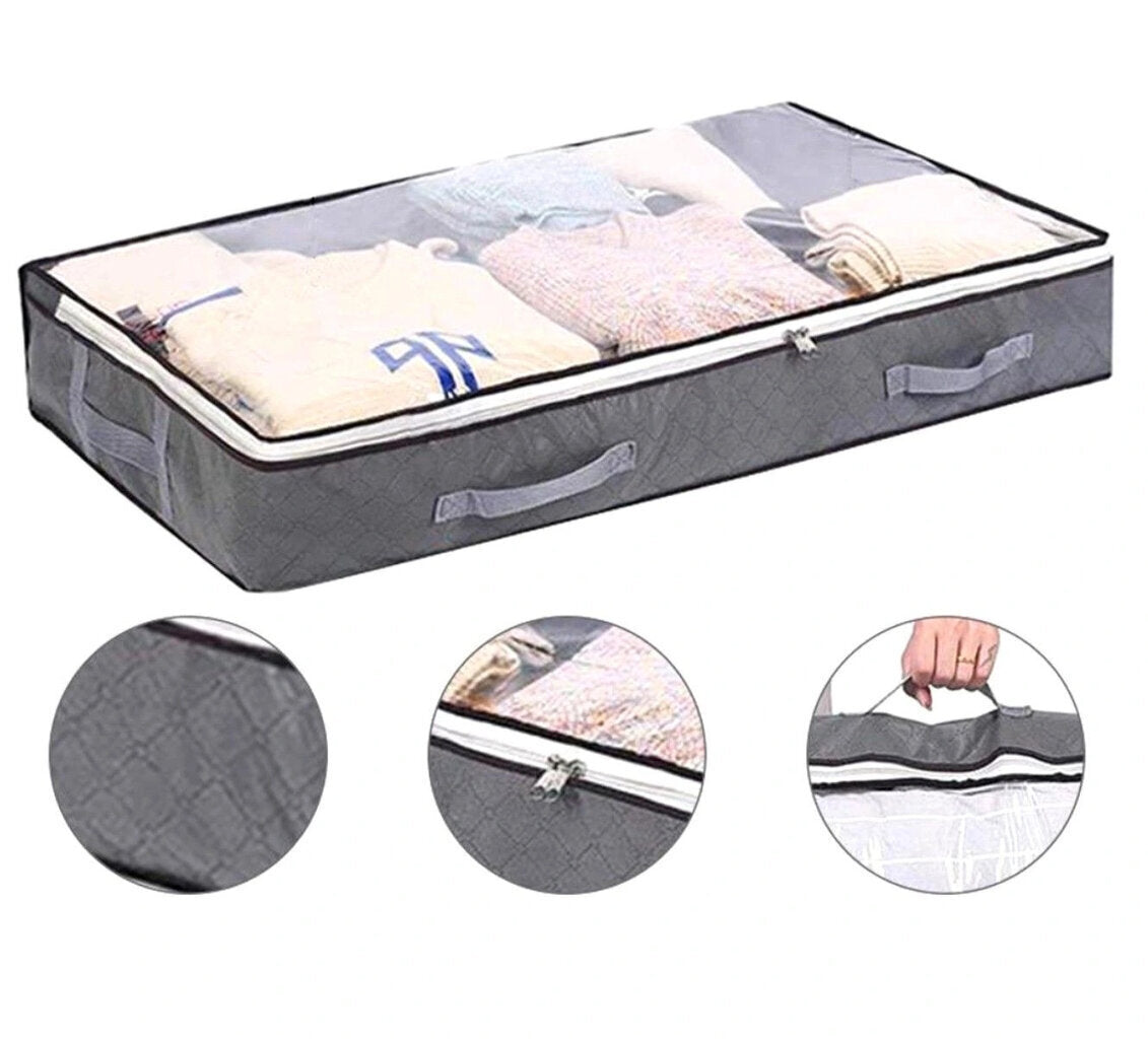 Skapja paplātes, 2 gab., 100x50x15 cm, pelēkas