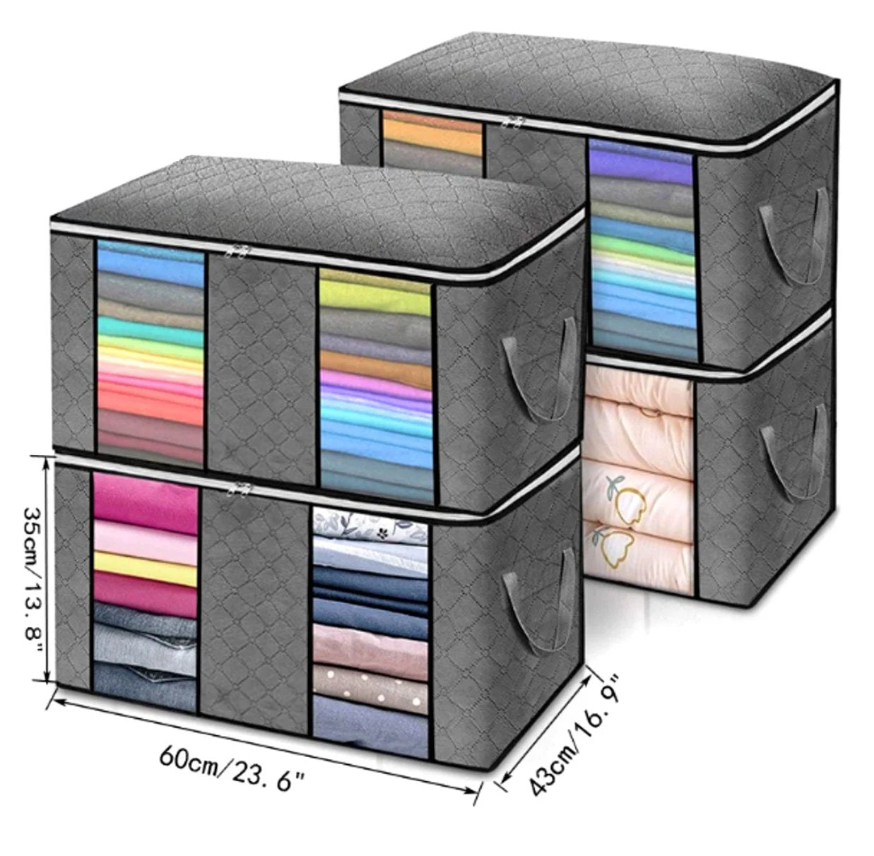 Atvilktņu paplāte 60 cm x 43 cm x 35 cm E39 pelēka