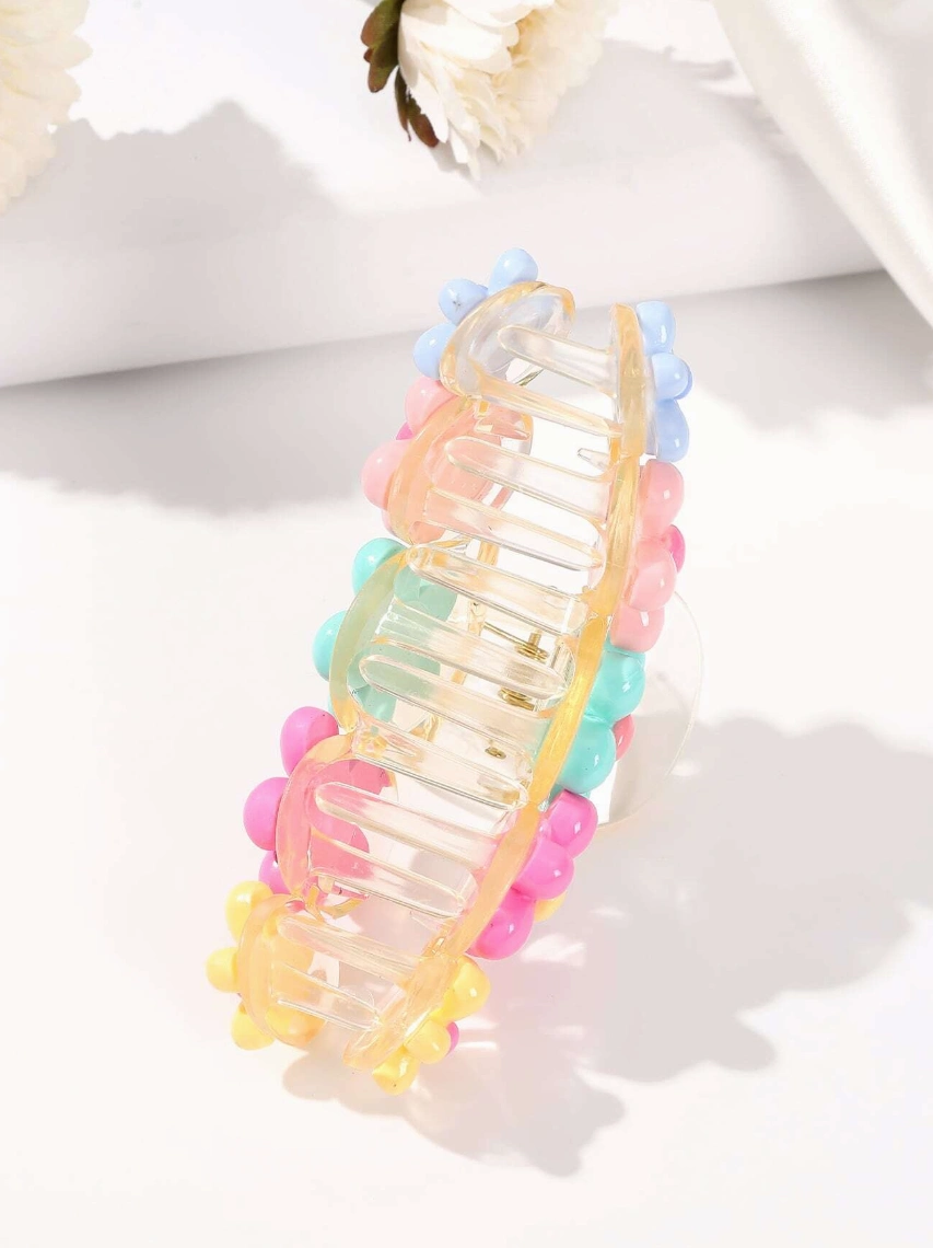 Liela, krāsaina matu sprādze 10,5 x 4 cm P377