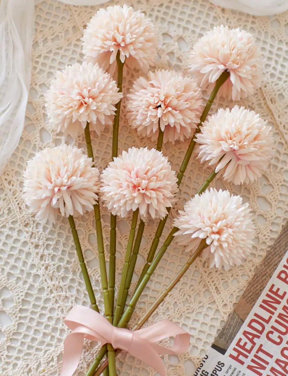 Mākslīgās krizantēmas 4 gab. B11, rozā