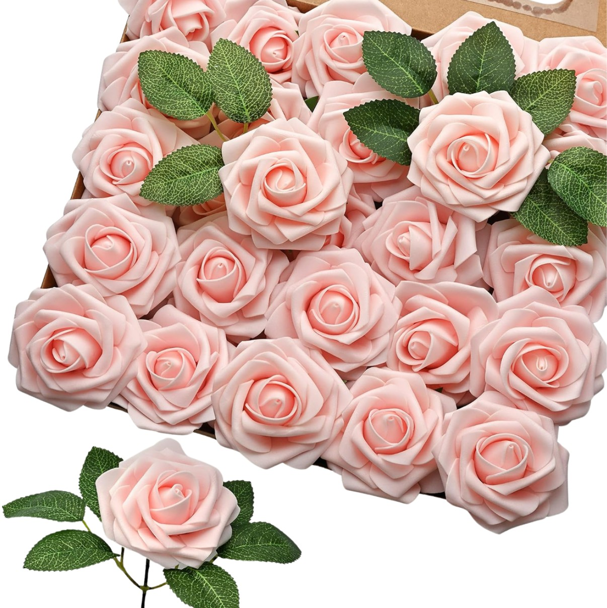 Mākslīgās rozes 25 gab. L16, rozā