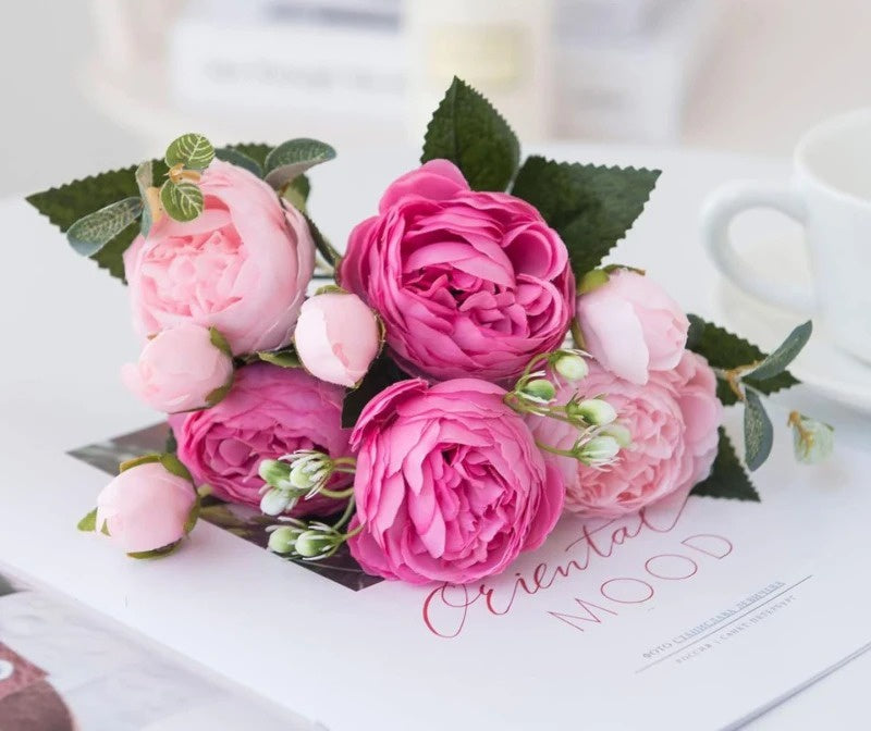 Mākslīgās rozā peonijas 1 gab. G11