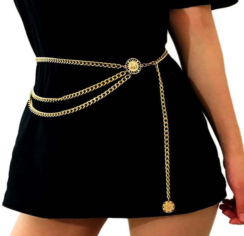 Sieviešu josta K137, zelta krāsā