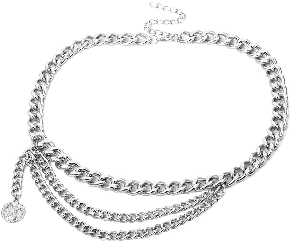 Sieviešu josta T139, sudraba krāsā