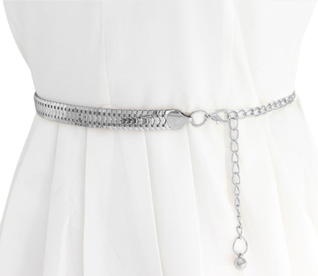 Sieviešu josta T140, sudraba krāsā