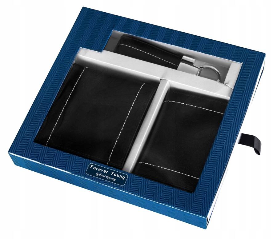 Dāvanu komplekts: ādas maks, maciņš un atslēgu piekariņš Cavaldi M13