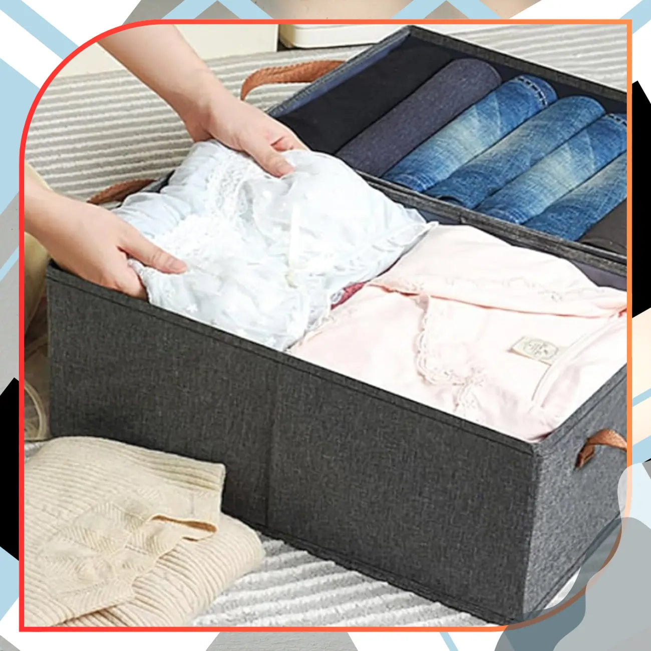 Apģērbu atvilktņu organizators, 28 x 45 cm