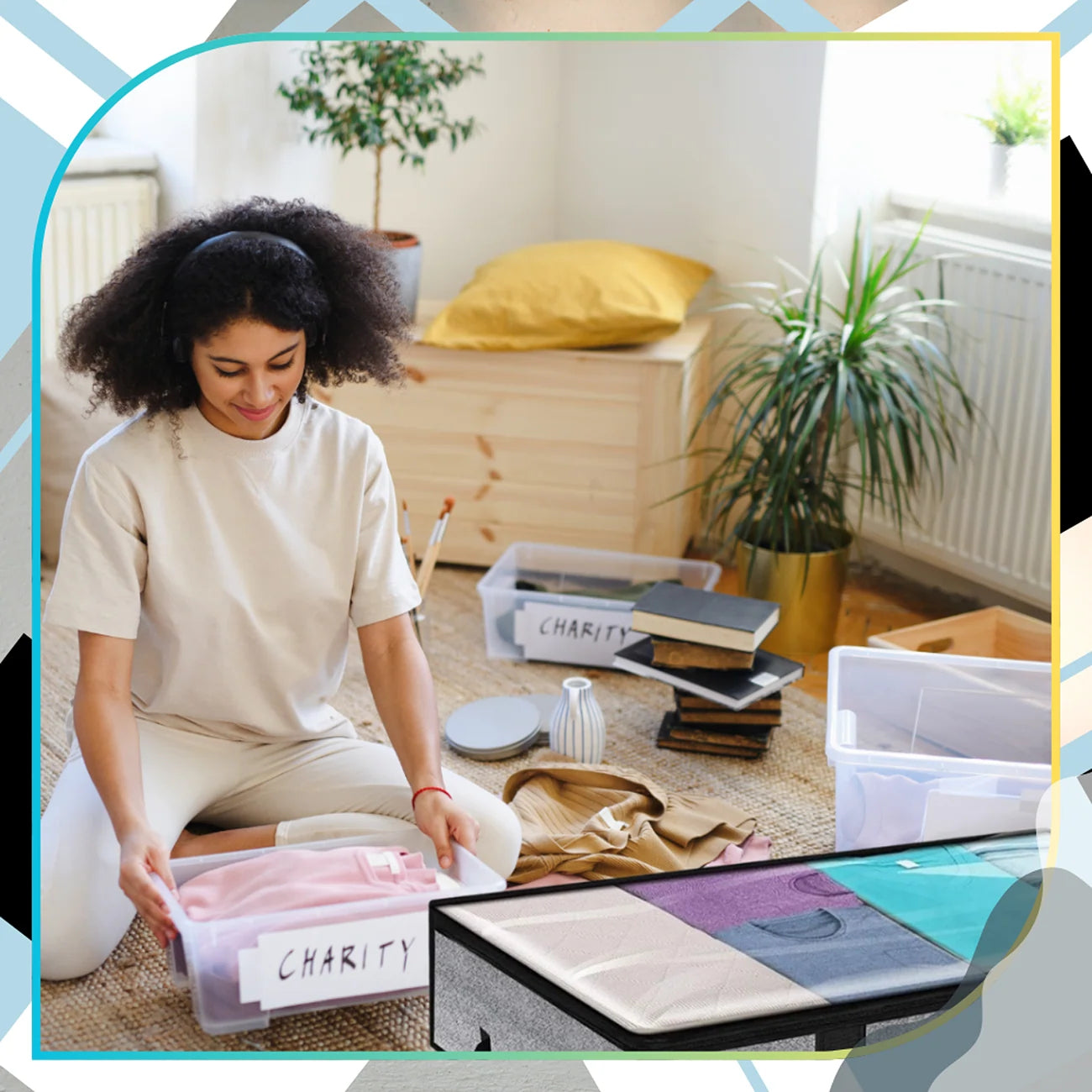 Putekļu necaurlaidīgs gultasveļas maisiņš, 2 gab.