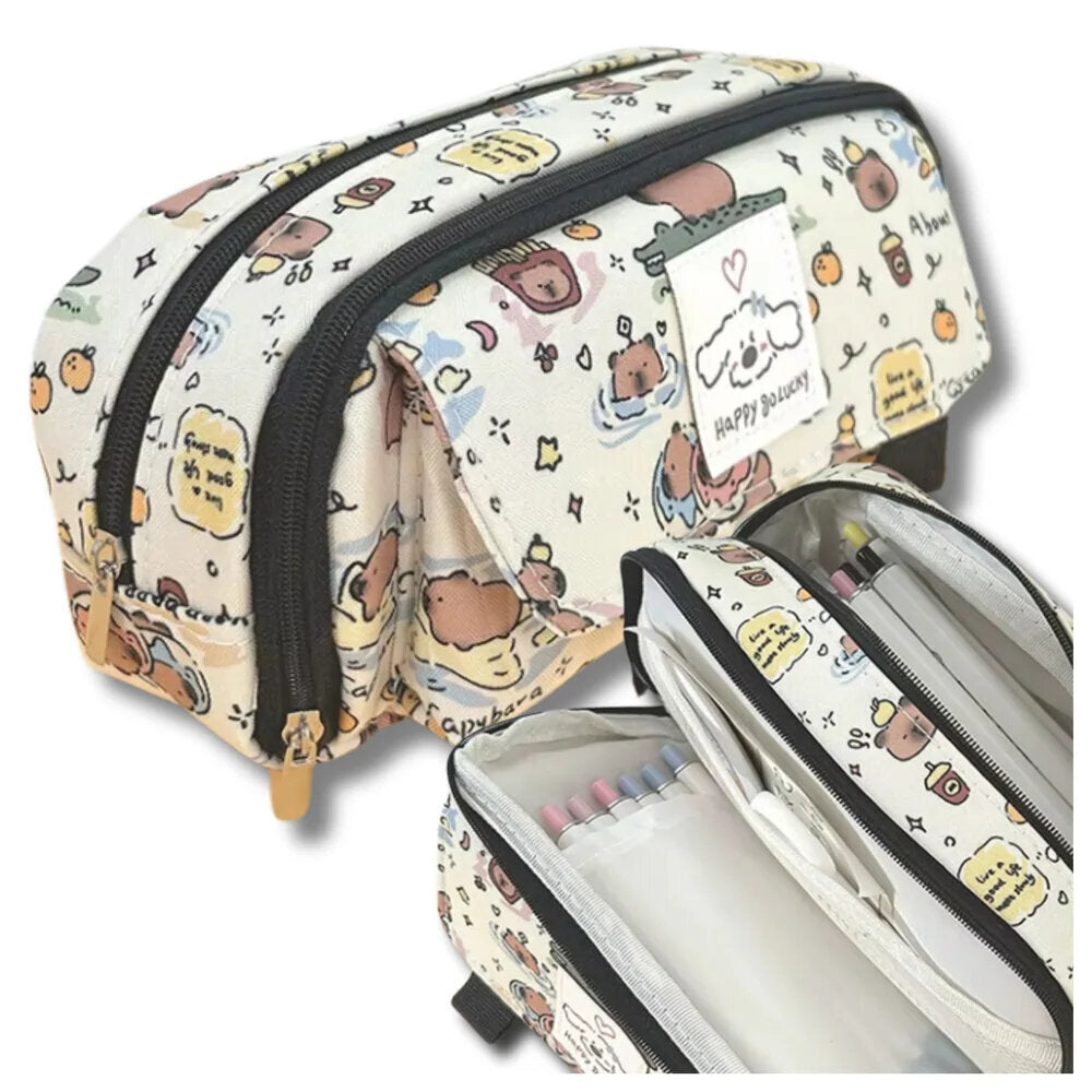 Divu nodalījumu penālis ar kapibaru Happy Go Lucky