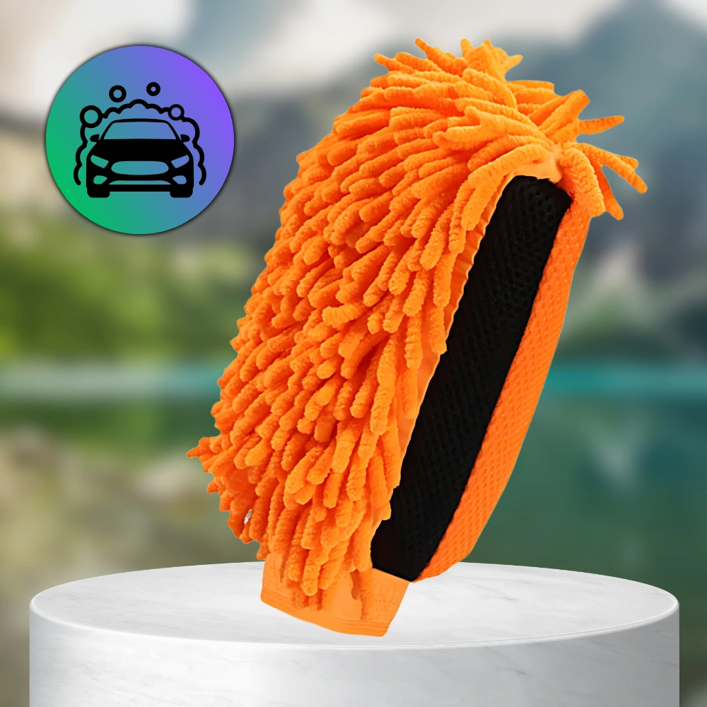 Divpusējs mikrošķiedras cimds M16, oranžs