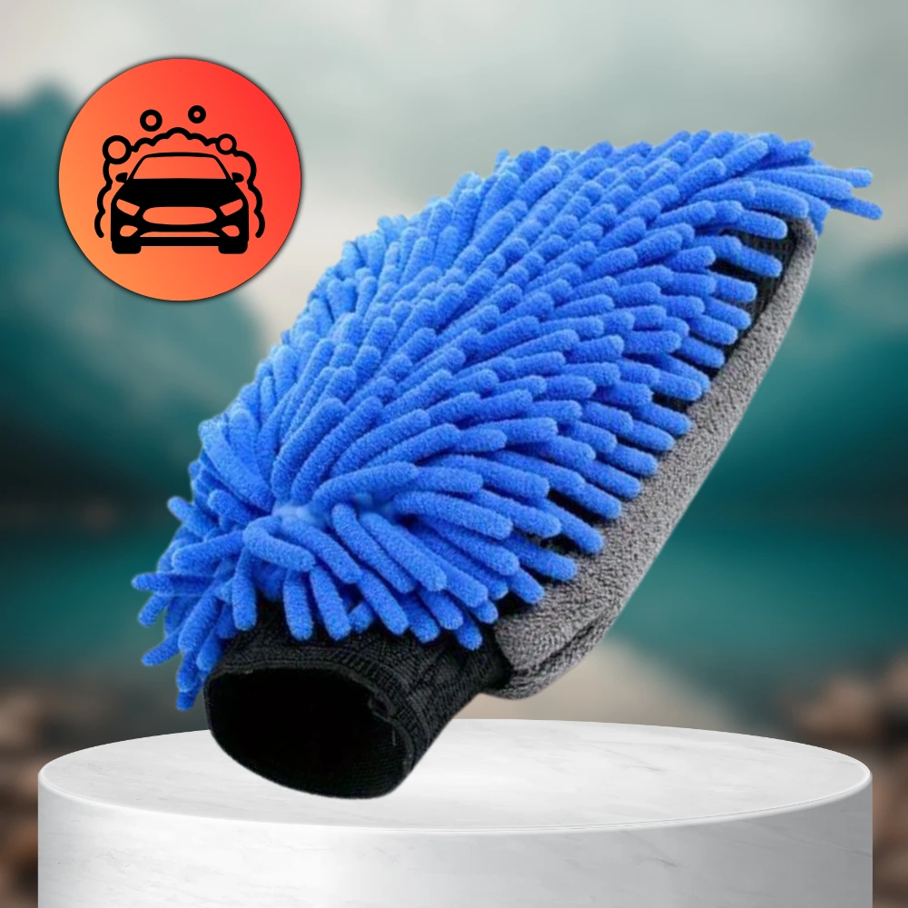 Divpusējs mikrošķiedras cimds M17, zils